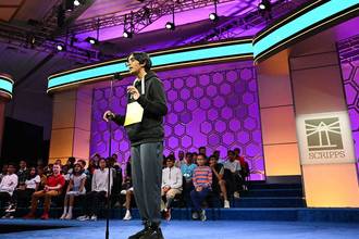 speller 207 faizan zaki of dallas texas representing dallas sports commission wins the 2025 scripps national spelling bee on may 29 2025 in national harbor md
