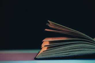 spine of open book