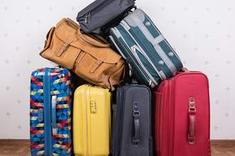 stack of suitcases
