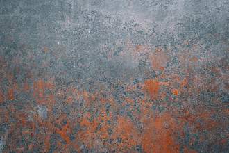 steel with rust encroaching on it