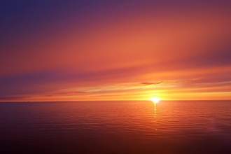 sunset at sea