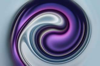 the metallic swirl close up