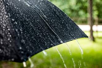 umbrella in rain