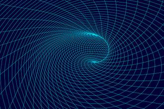 vector wireframe of a tunnel