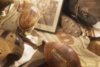 vintage football memorabilia