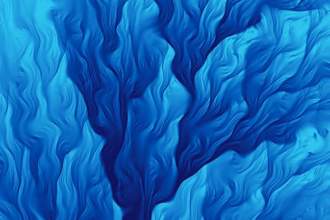 wavy blue pattern that looks like seaweed in the ocean