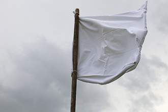 white flag photo
