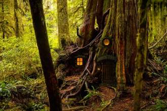 woodsy home in the forrest