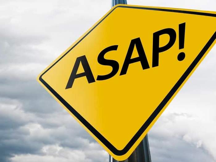 asap street sign