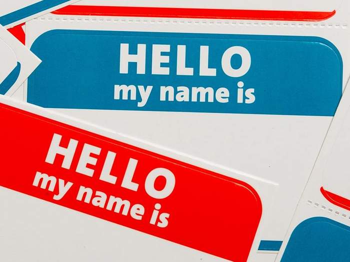 name tags