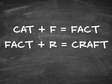 anagrams on a chalk board