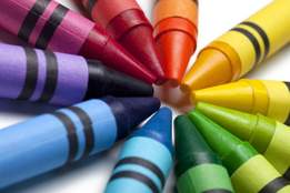 crayons-in-a-circle