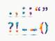a series of punctuation marks
