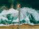 aerial view of manhattan beach pier