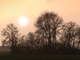 sunset in autumn