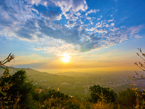 sunrise in barcelona