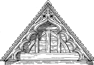 Illustration of bargeboard
