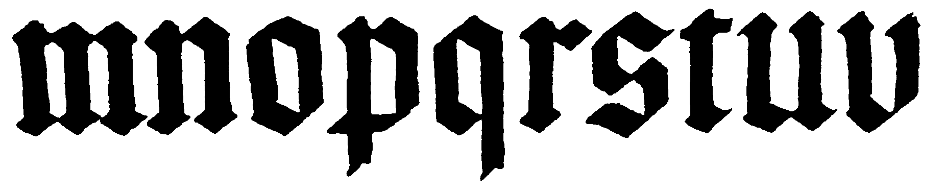 Illustration of black letter