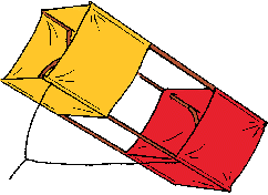 Illustration of box kite