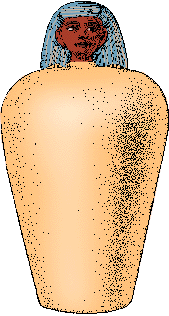 Illustration of canopic jar
