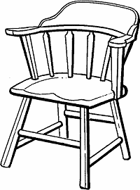 Illustration of captain's chair