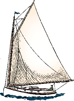 Illustration of catboat