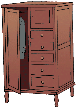 Illustration of chifforobe