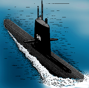 Illustration of conning tower
