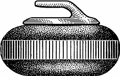 Illustration of curling stone