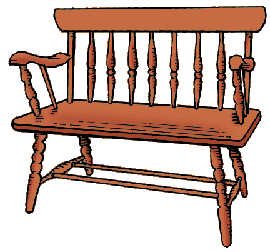 Illustration of deacon's bench