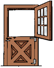 Illustration of dutch door