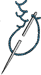 Illustration of featherstitch