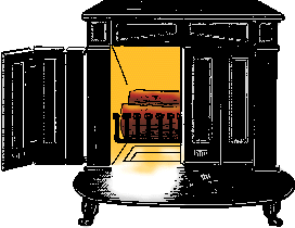 Illustration of franklin stove