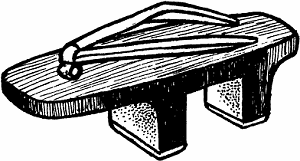 Illustration of geta