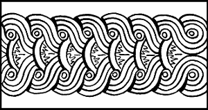 Illustration of guilloche