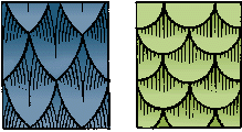 Illustration of imbrication