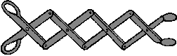 Illustration of lazy tongs