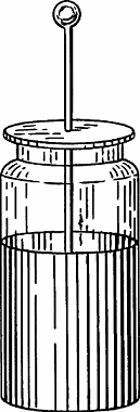 Illustration of leyden jar