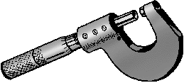 Illustration of micrometer