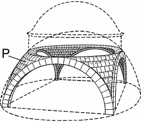 Illustration of pendentive