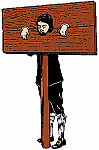 Illustration of pillory