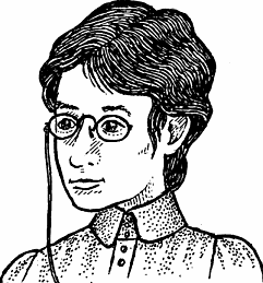 Illustration of pince-nez