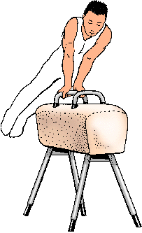 Illustration of pommel horse