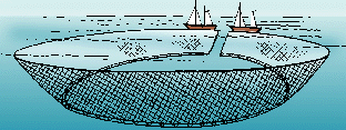 Illustration of purse seine