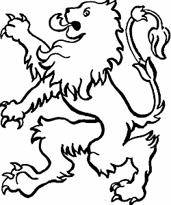 Illustration of rampant
