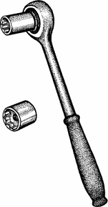 Illustration of socket wrench