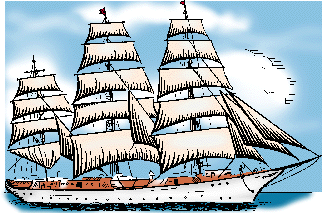 Illustration of square-rigger