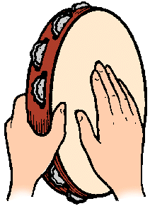 Illustration of tambourine