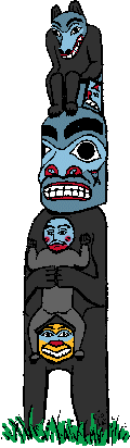 Illustration of totem pole