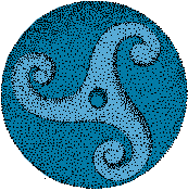 Illustration of triskelion